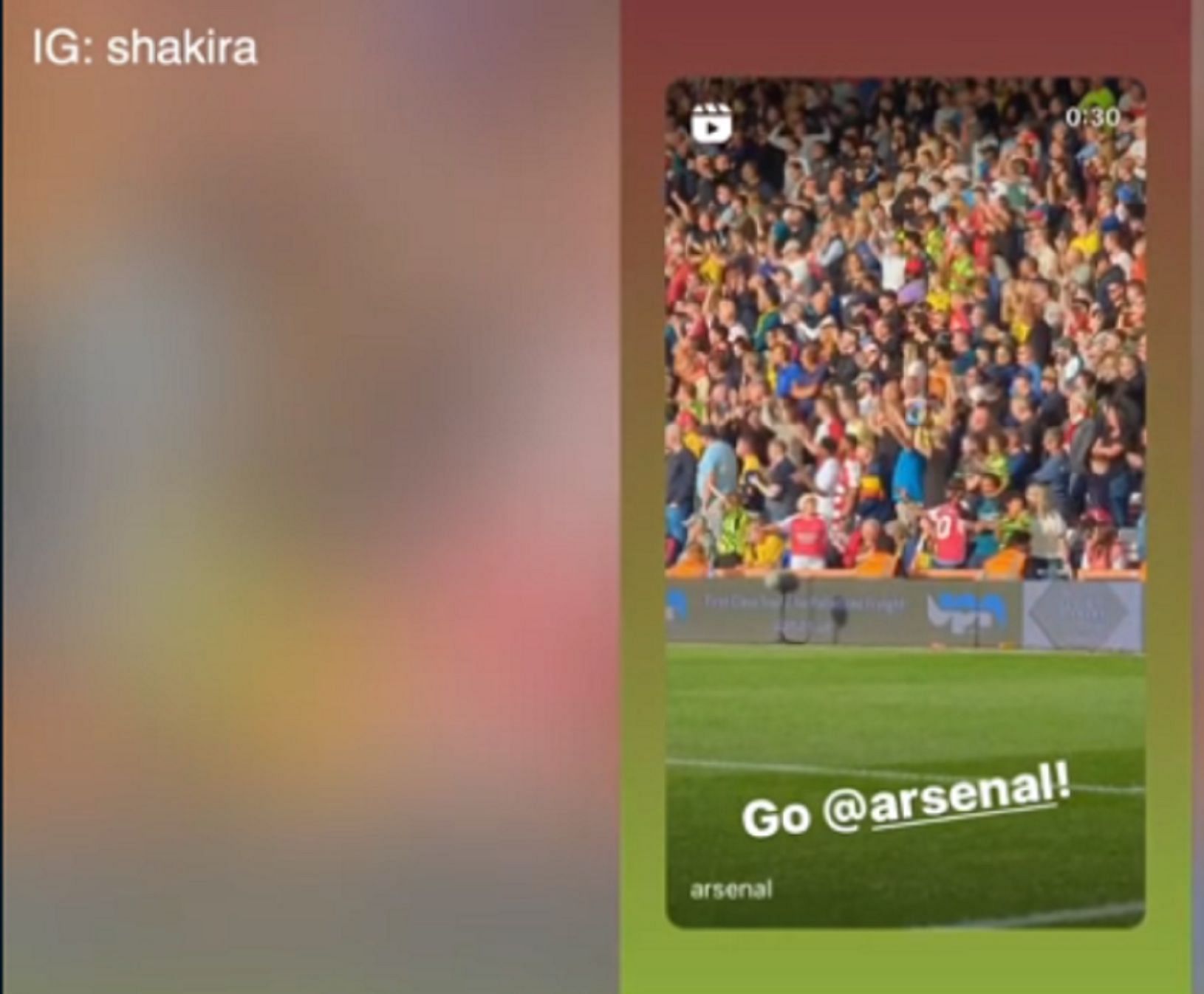Shakira praises Gunners with video of Kai Havertz chant (via Marca)